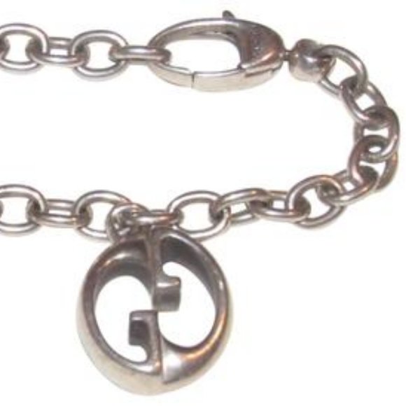Gucci Sterling Silver Vintage Charm Bracelet